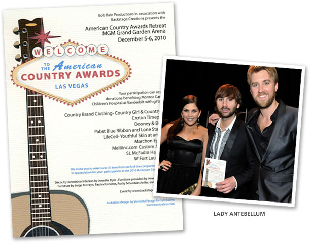 American Country Awards Invite & Lady Antebellum
